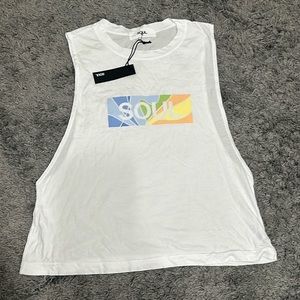 SoulCycle Venice White Tank Top